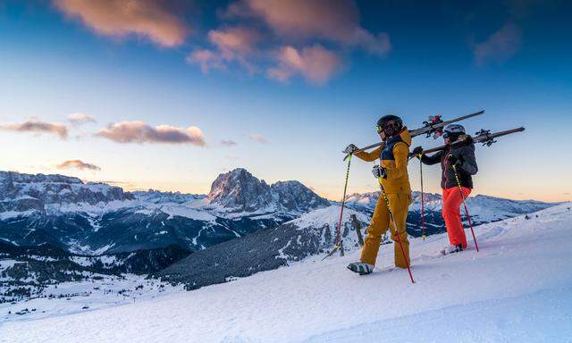 Traumberge hat der Skifahrer auch im Gadertal/Alta Badia immer vor Augen. 