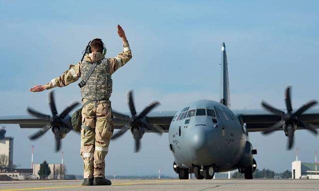 Von der Luftwaffenbasis Ramstein aus werden die US-Truppen in Irak und Afghanistan versorgt. 