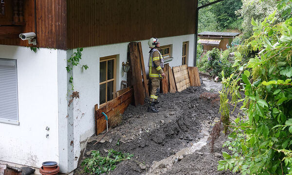 Murenabgang in Uderns (Tirol)