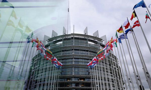 Ein Blick auf das Europäische Parlament in Straßburg: 720 Abgeordnete stehen zur Wahl.