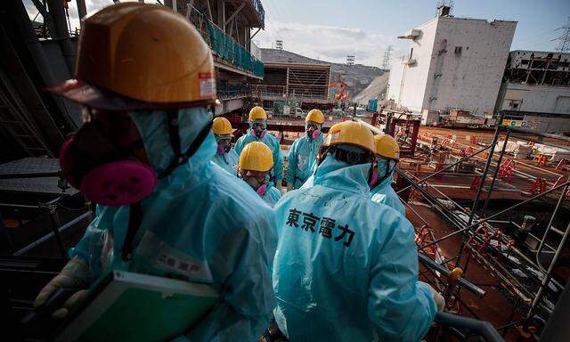 Ein Bild vom 31. Jänner 2018 vom havarierten Reaktor 3 des Akw Fukushima in Japan.