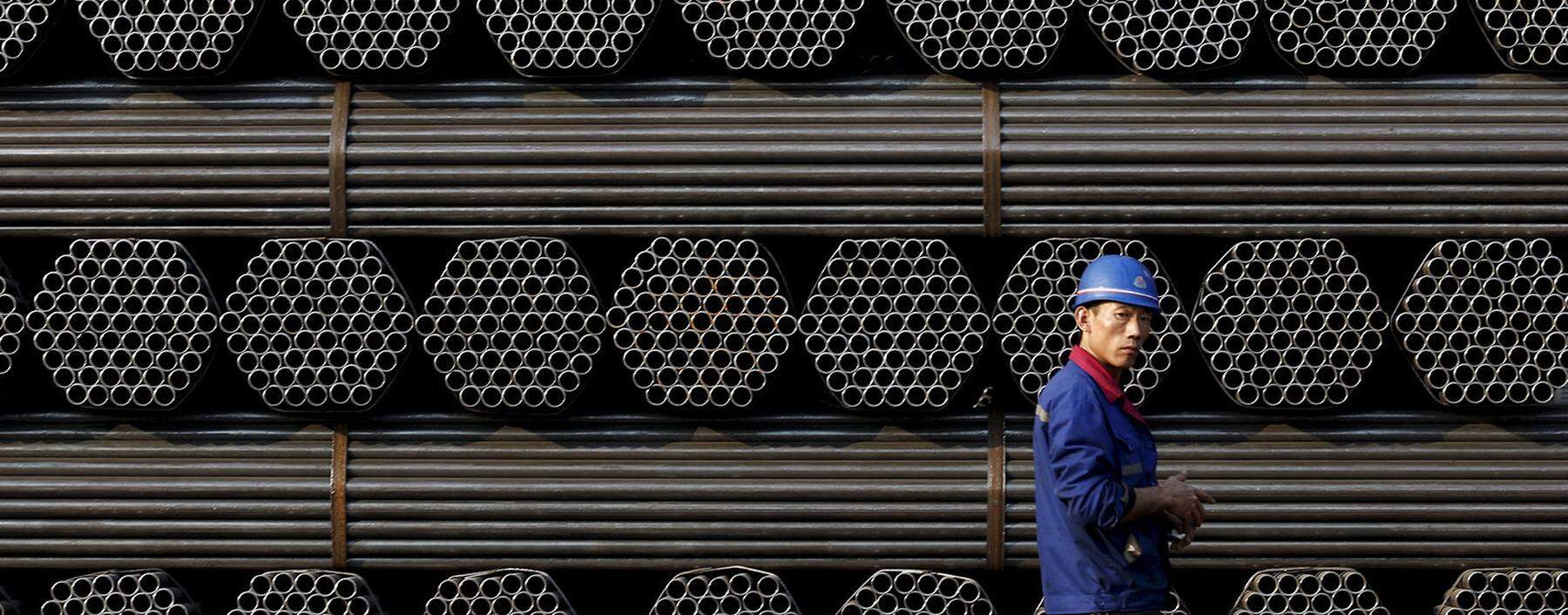 In China läuft die Stahlproduktion auf Rekordniveau.
