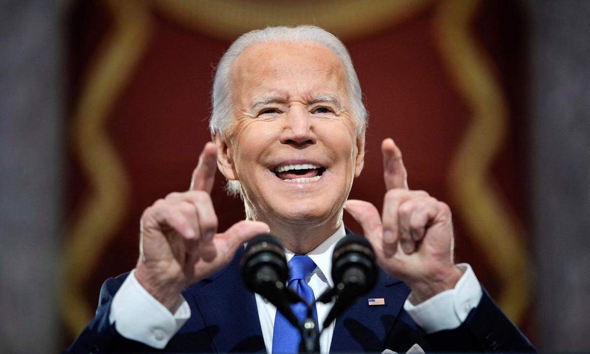 Joe Biden am Ort des Angriffs auf die US-Demokratie. Energisch wies er im Kapitol Trumps „Lügenpolitik“ in die Schranken. 
