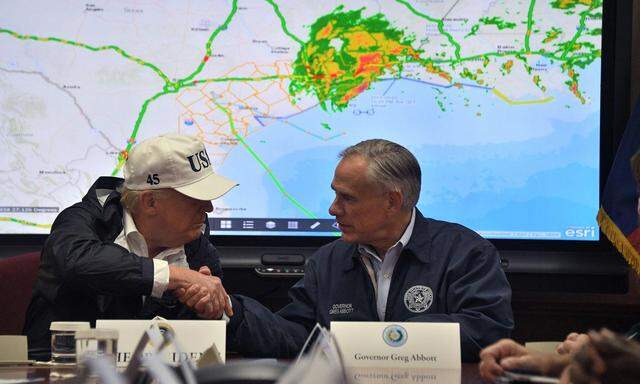 Der US-Präsident im Katastrophengebiet.