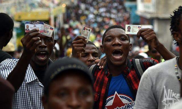 Sie wollen wählen, können aber nicht. In Haiti wird die Präsidentschaftswahl zur Krise.