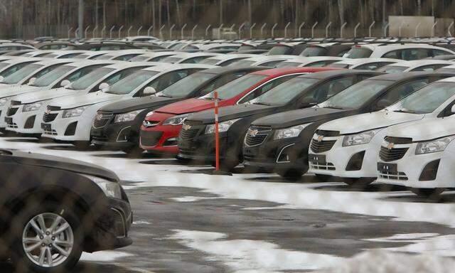 March 23 2015 Russia Saint Petersburg General Motors will stop production at its St Petersb
