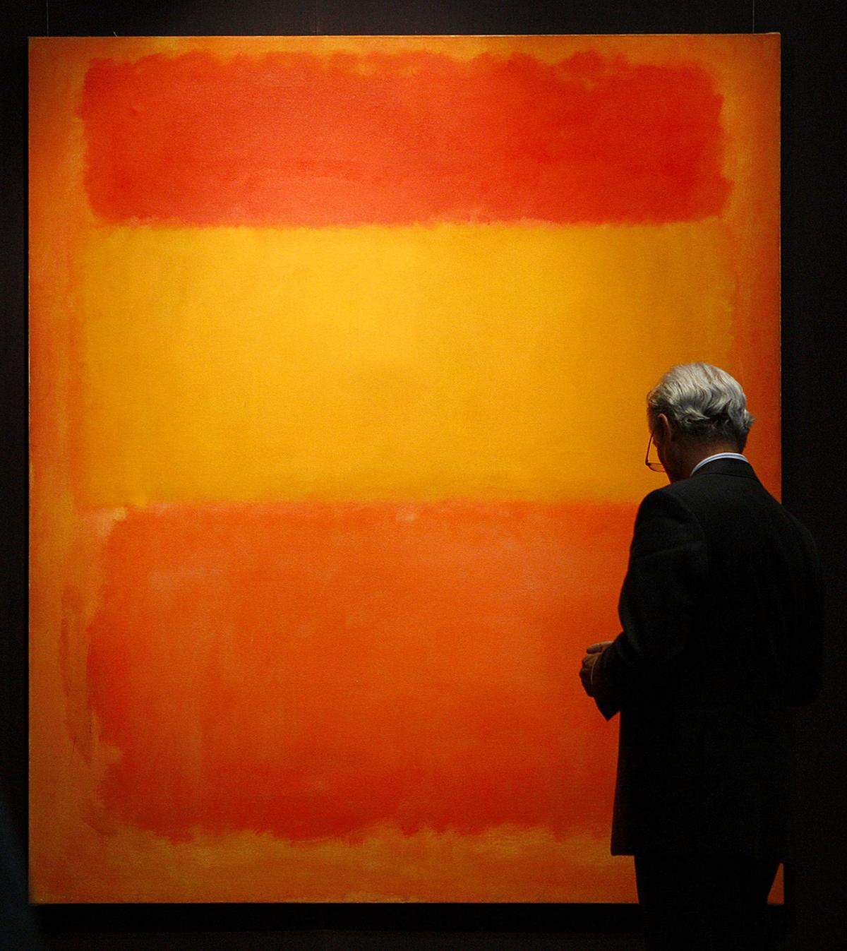 Christie's verkaufte im Mai 2012 das Ölbild "Orange, red, yellow" von Mark Rothko für 86,9 Millionen Dollar (66,4 Millionen Euro). Es ist damit laut Christie's das teuerste zeitgenössische Kunstwerk, das je bei einer Auktion unter den Hammer kam. Der Preis für das Rothko-Gemälde übertraf damit bei weitem den zuvor festgesetzten Schätzpreis von 35 bis 45 Millionen Dollar. Dutzende Interessenten trieben die Gebote im Millionen-Dollar-Takt in die Höhe. Der Käufer blieb anonym.