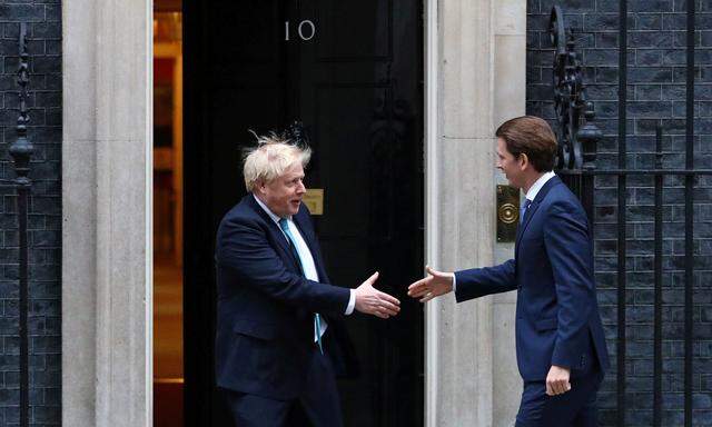 Der britische Premier Boris Johnson und der österreichische Kanzler Sebastian Kurz
