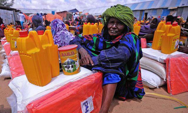 Humanitäre Hilfe für Opfer der Dürre in Somalia.