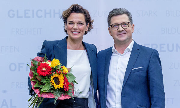 Pamela Rendi-Wagner und der designierte Landesparteichef in OÖ, Michael Lindner.