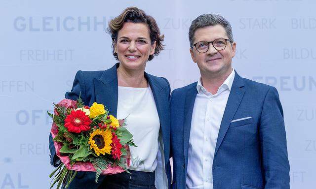 Pamela Rendi-Wagner und der designierte Landesparteichef in OÖ, Michael Lindner.