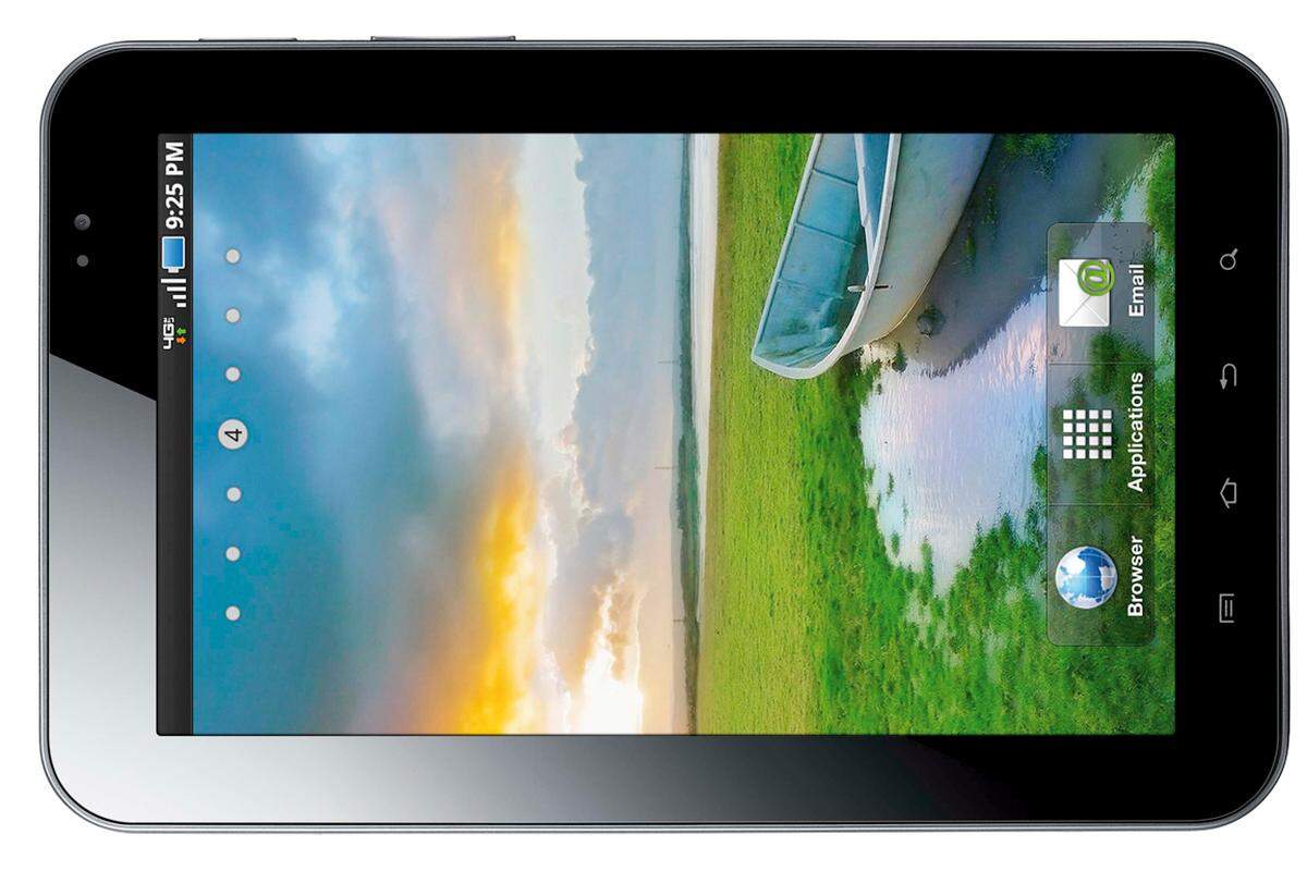 Das Galaxy Tab von Samsung wird demnächst auch in einer neuen Version für LTE-Netze auf den Markt kommen. Damit sollen Download-Geschwindigkeiten von mehr als 100 Megabit pro Sekunde erreicht werden, was theoretisch absolut ruckelfreie Live-Streams von bis zu vier hochauflösenden Videos gleichzeitig ermöglicht. www.samsung.com