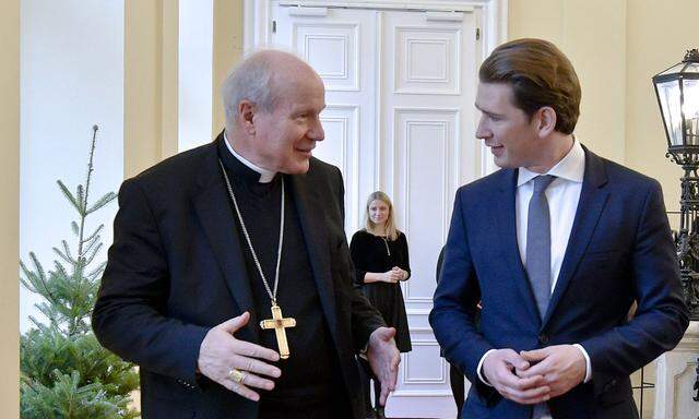 Ambivalenzen im Verhältnis Kirche zu ÖVP: Kardinal Christoph Schönborn, Bundeskanzler Sebastian Kurz.