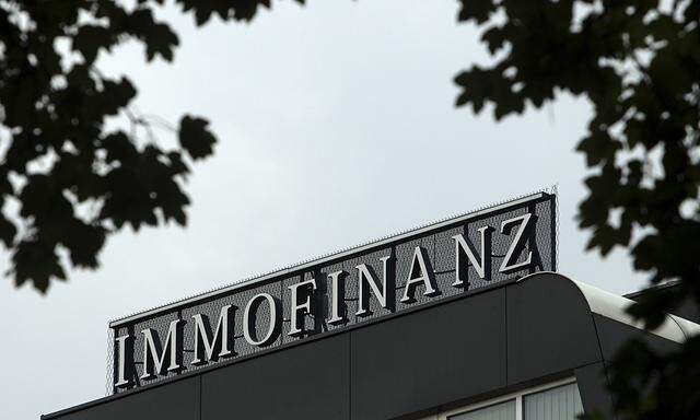 File photo of the logo of Austrian real estate group Immofinanz as seen on top of the company´s headquarters in Vienna