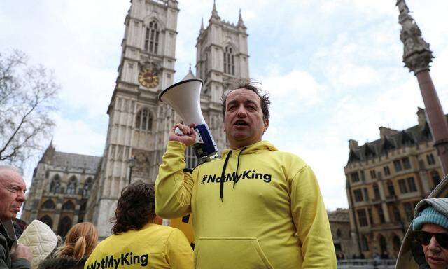 Protest vor der Westminster Abbey 