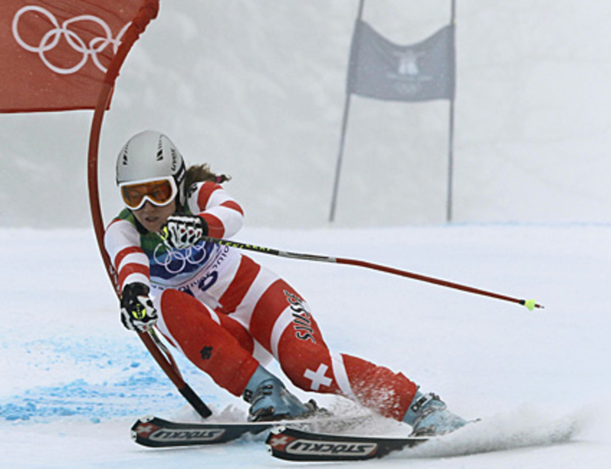 Zettel schrammte nach Platz vier in der Super-Kombi erneut an einer Medaille vorbei, landete 1/100 hinter der Schweizerin Fabienne Suter (Bild).