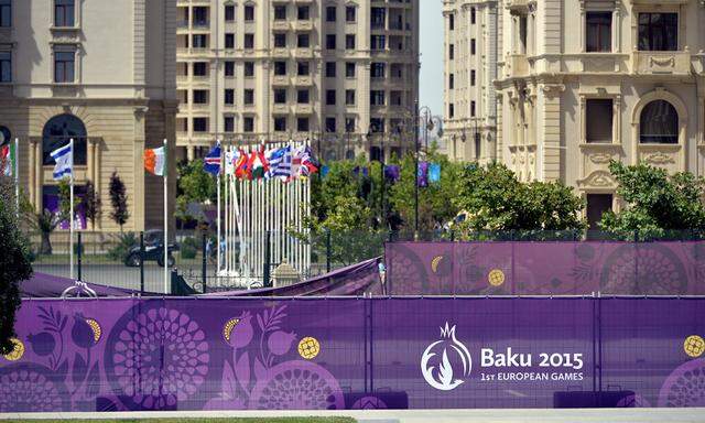 Aktuell Europaspiele 2015 in Baku Vorbereitungen im Athletendorf BAKU AZERBAIJAN Illustration