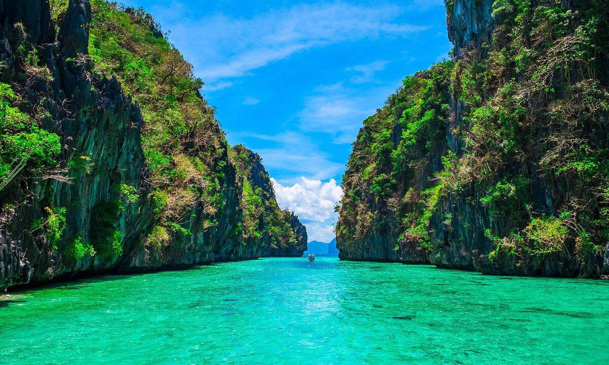 Die Insel Palawan galt jahrelang als Geheimtipp unter Backpackern und Tauchern. Mittlerweile haben immer mehr Reisende die philippinische Insel für sich entdeckt. Wie lange Besucher die bizarren Felsformationen, Dschungelwälder, Lagunen und die einzigartige Tierwelt der Insel noch bestaunen können, ist aber fraglich. Präsident Rodrigo Duterte deutete Ende 2018 eine mögliche Schließung der Insel an, wie das „Philippinen Magazin“ schreibt. Zuvor wurde schon die Insel Boracay für sechs Monate geschlossen.