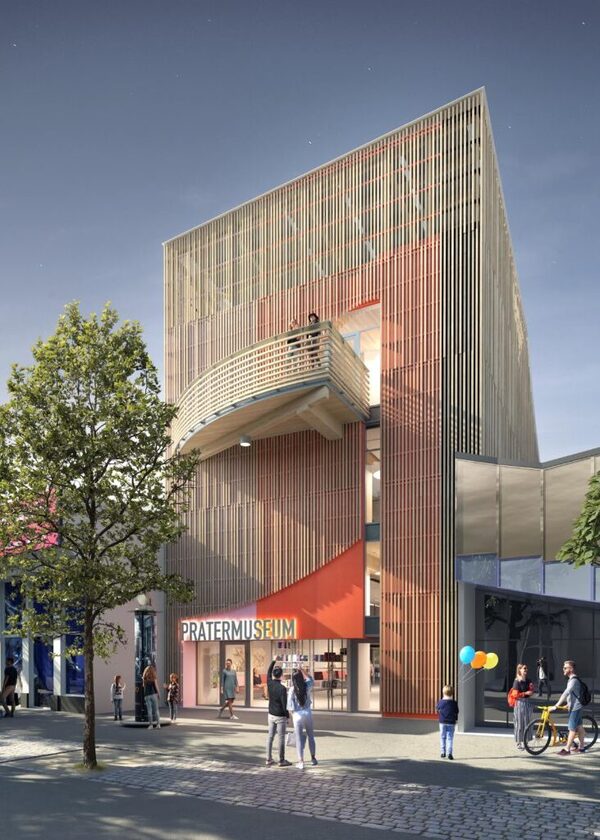 Viel Holz, ein Balkon, offenes Foyer: So wird das Museum ab März 2024 aussehen.