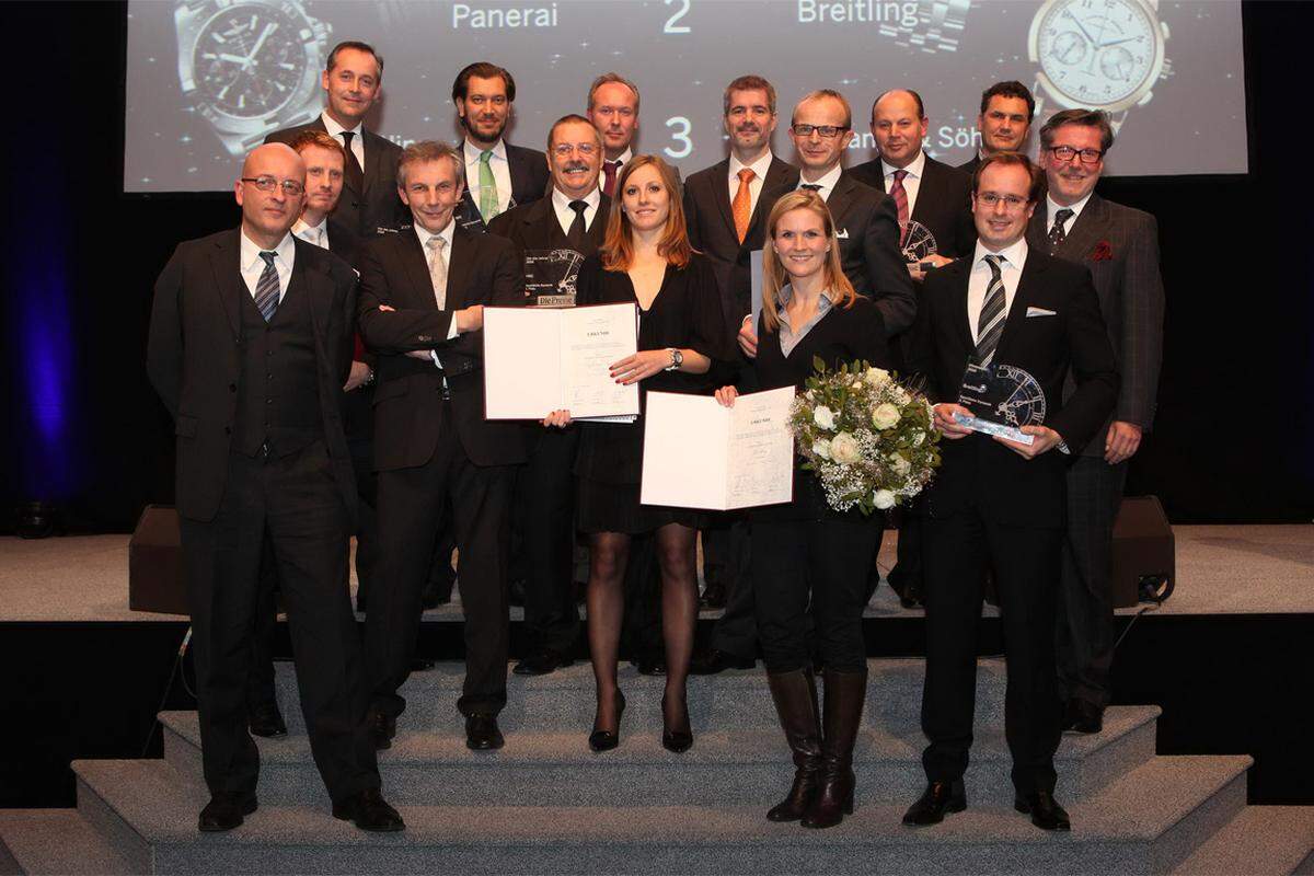 Die Preisträger der Uhrenwahl 2010.