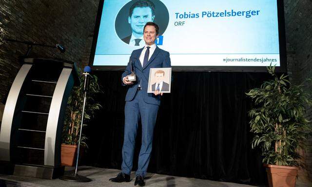 Tobias Pötzelsberger wird Journalist des Jahres 2019. 