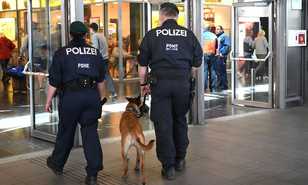 Polizeipräsenz am Praterstern