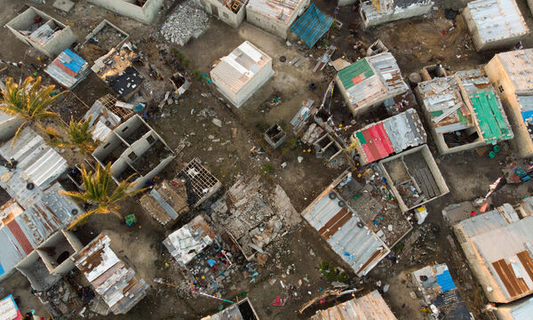 Mosambik nach dem Zyklon. 