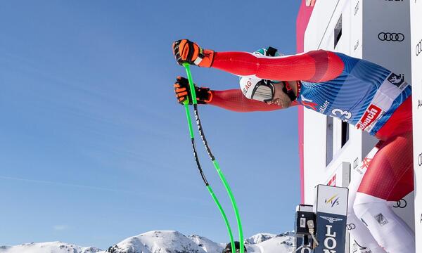 Vincent Kriechmayr beim Abfahrtstraining