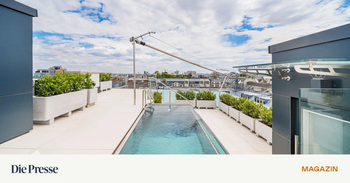 Es ist eingelassen! Pools für Dächer und Gärten