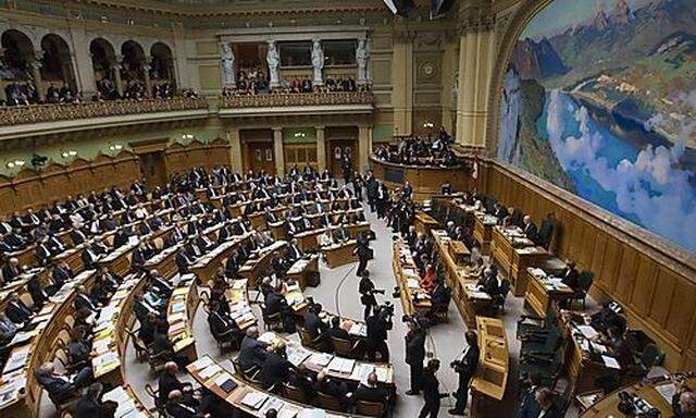  Schweizer Parlament wählt neue Regierung 
