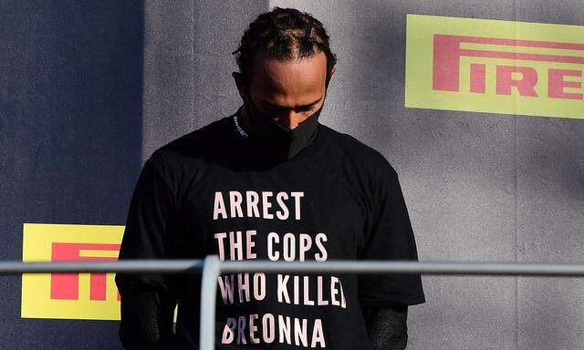 Lewis Hamilton mit Protest-Shirt