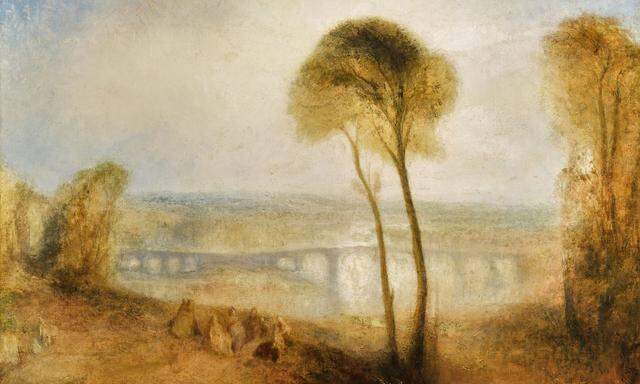 William Turners Spätwerk „Landscape with Walton Bridges“ erzielte bei Sotheby’s 8,2 Millionen Pfund.