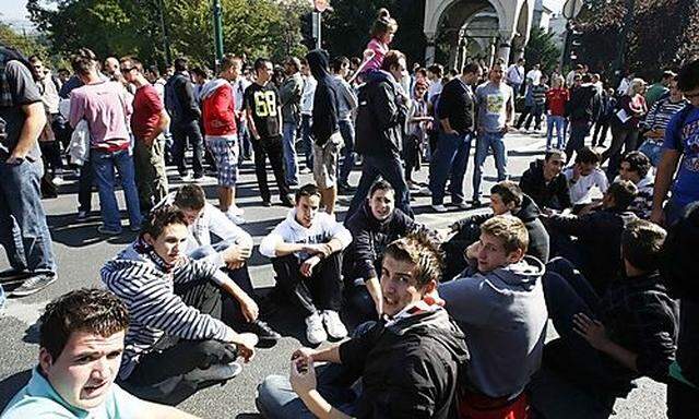 Strassenblockade in Sarajevo