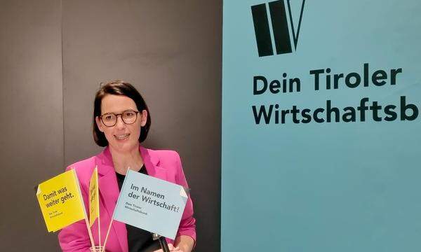 Wirtschaftskammerpräsidentin Barbara Thaler wurde zur neuen Obfrau des Witschaftsbundes Tirol gewählt. 