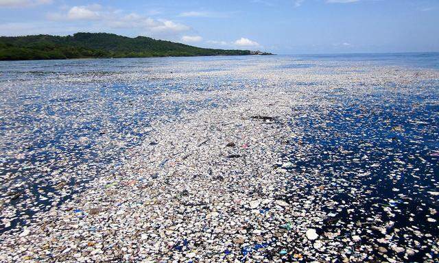Die EU will den Plastikmüll reduzieren, streitet aber noch über die Maßnahmen. Das Bild stammt von der Küste vor Honduras.
