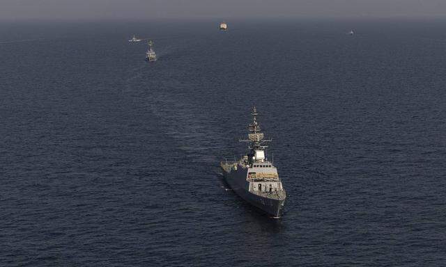 Das iranische Kriegsschiff „Sahand“.
