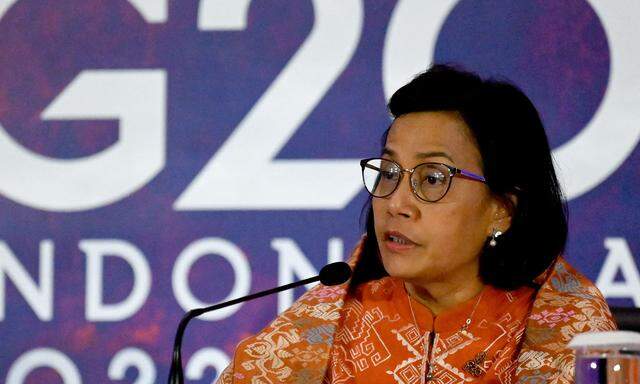 Sri Mulyani Indrawati, die indonesische Finanzministerin, über das Treffen der G20-Finanzminister auf Bali.