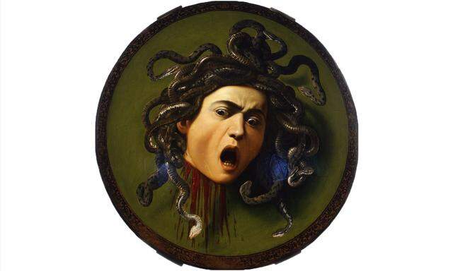 Medusas Blick tötet. Das Schlangenhaupt – wie hier bei Caravaggio – ist mythologisch jüngeren Ursprungs.