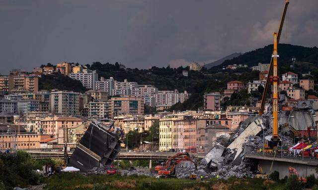 Die Ursache für den Brückeneinsturz in Genua ist noch unbekannt.