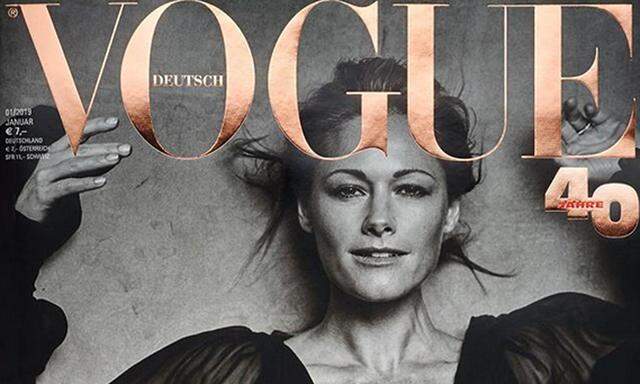 Natürlich und in Schwarz/Weiß. So zeigt sich Helene Fischer für die deutsche "Vogue". 