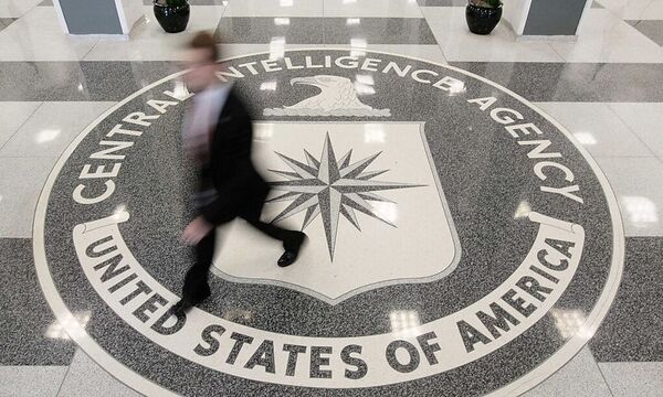File photo shows the lobby of the CIA Headquarters Building in McLean, Virginia