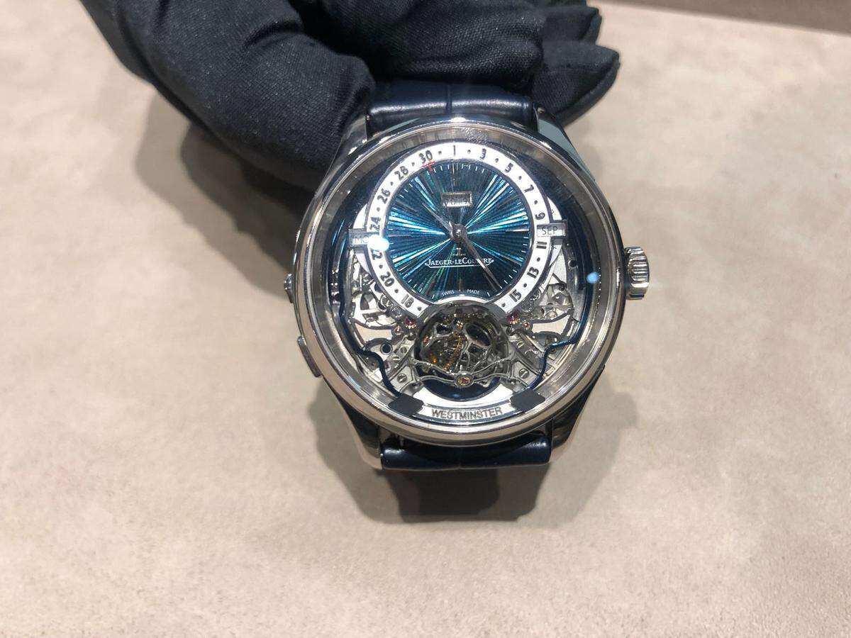 So klingt London: Master Grand Tradition Gyrotourbillon Westminster von Jaeger-LeCoultre. Wie bei der Melodie des Big Ben besteht auch hier der Klang aus vier Noten.