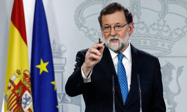 Der spanische Premier Mariano Rajoy will keine Gespräche mit Puigdemont im Ausland führen.