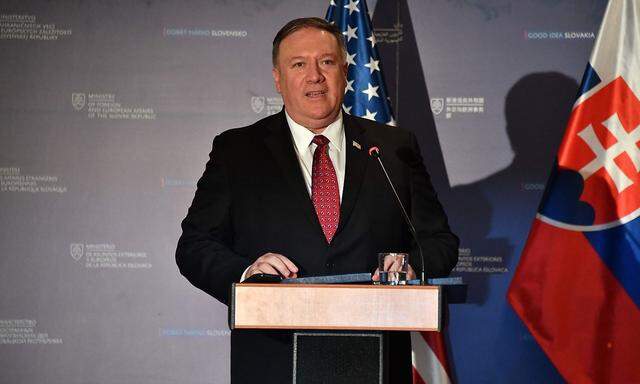 US-Außenminister Mike Pompeo war nach Budapest auch in Bratislava zu Gast.
