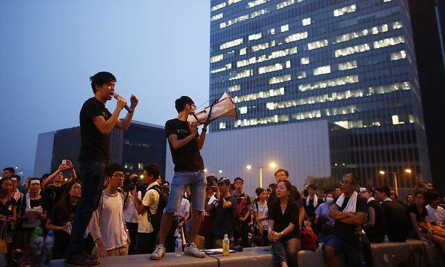 Die Demonstranten in Hongkong lassen sich von der Staatsmacht nicht einschüchtern