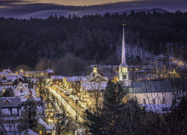 Stowe ist ein echtes Städtchen mit echten Einwohnern.