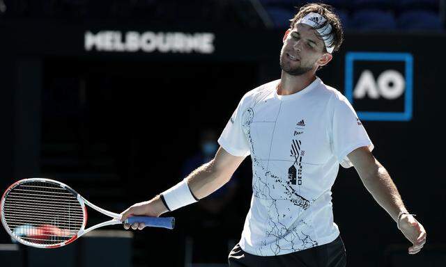 Dominic Thiem haderte mit den vielen Fehlern in seinem Spiel.