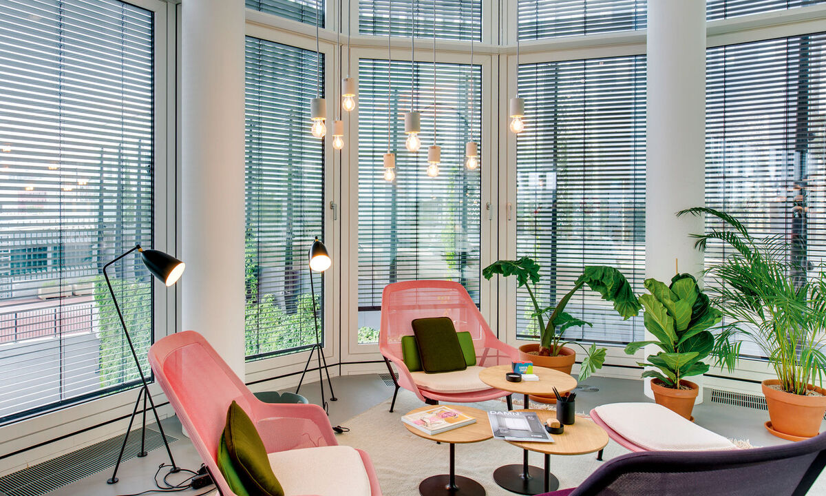 Lichtdesign als Stimmungselement: Jedem Raum die passende Athmosphäre (hier im Spaces Vienna Orbitower).