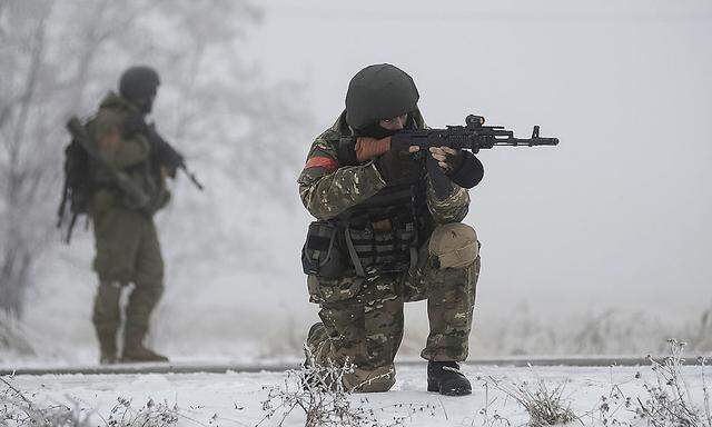 Ukrainische Soldaten im Einsatz