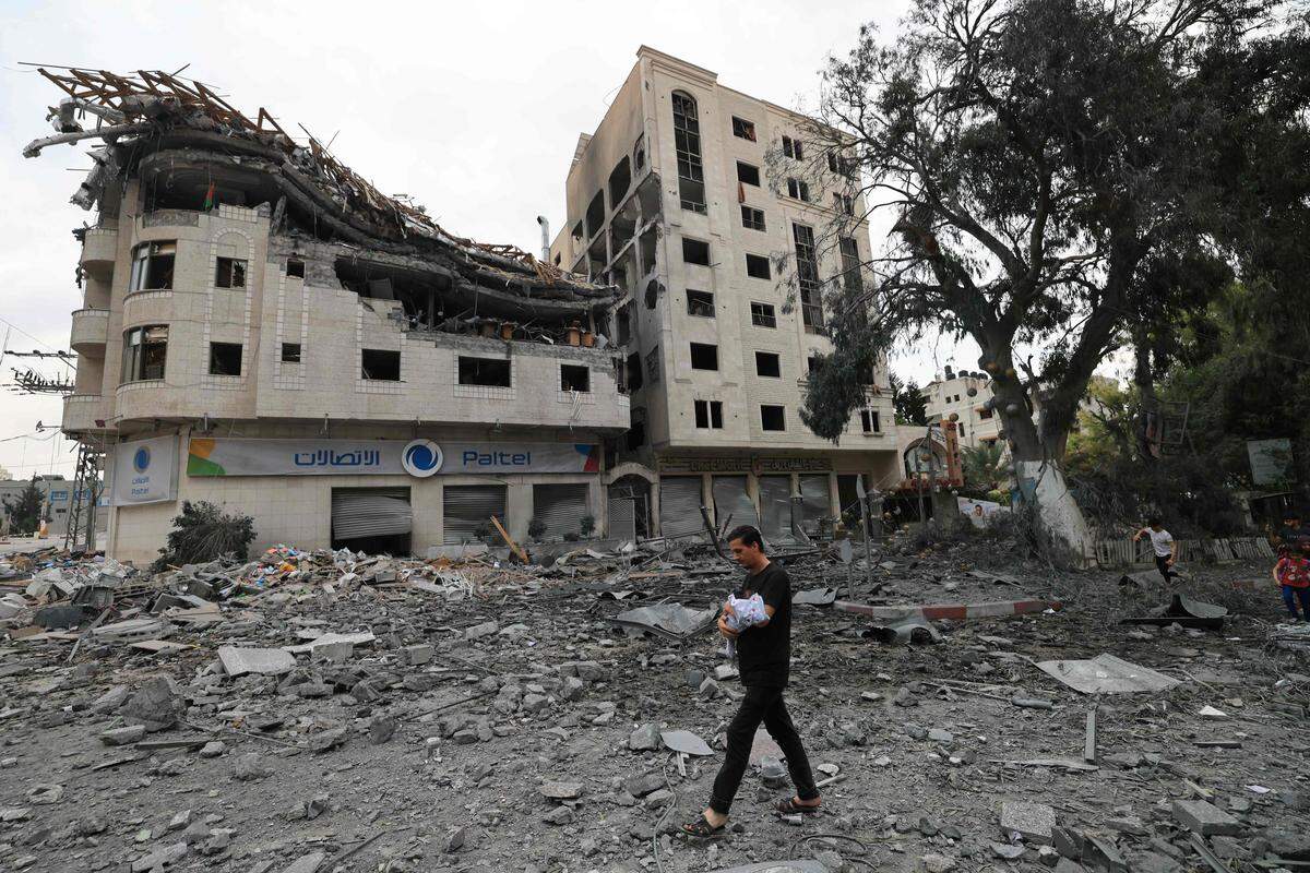 Ein Bild aus dem Bezirk Rimal in Gaza-Stadt vom 10. Oktober.